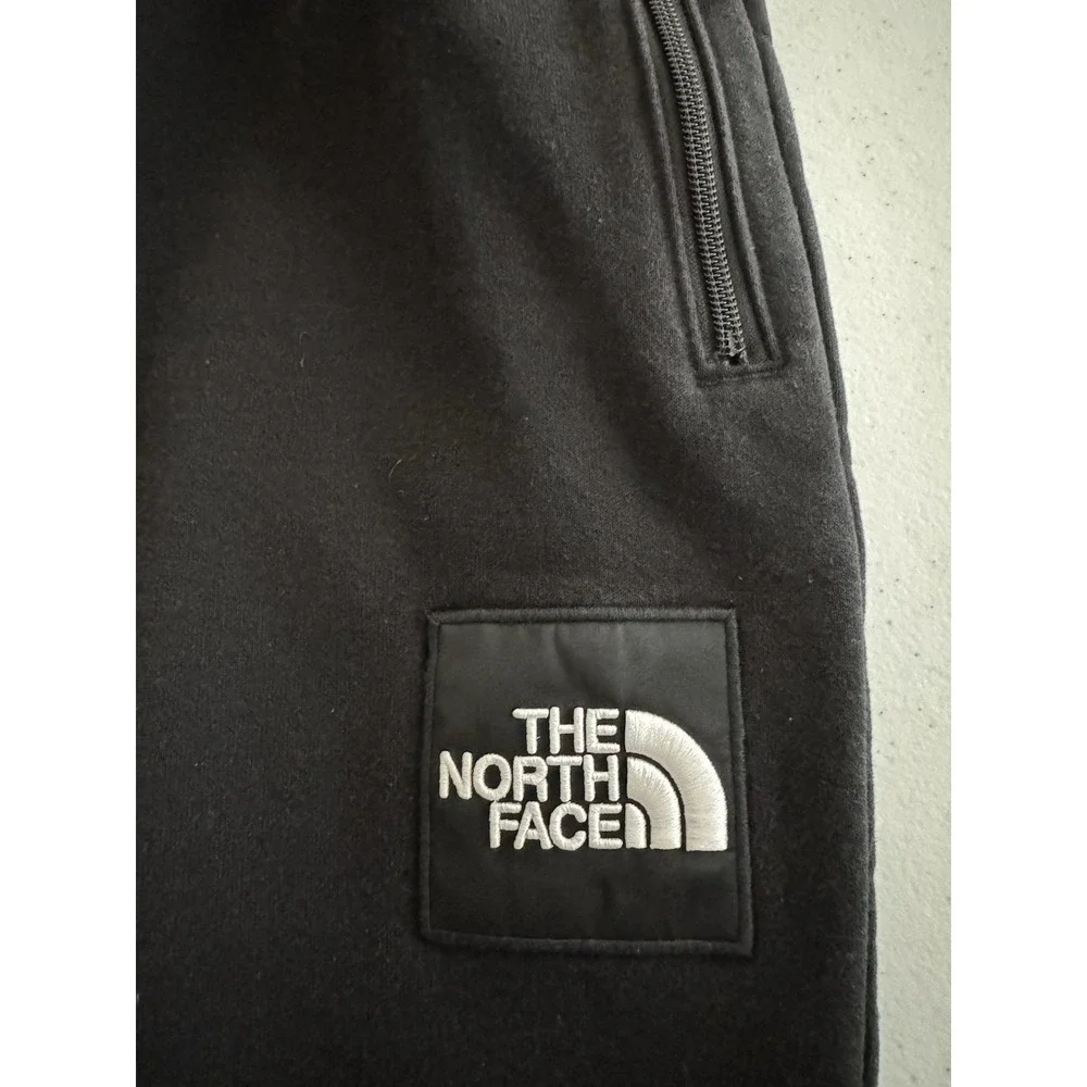 THE NORTH FACE Men's M (32x28) Black Heavyweight Box Fleece Sweatpants Pockets